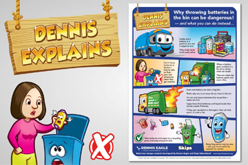 Do your bit to reduce RCV fires: recycle batteries......